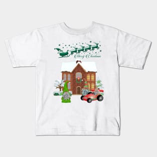 Merry Christmas Gnomes Kids T-Shirt